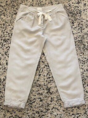 Wilfred Allant Grey Linen blend Pants Cropped Size 4
